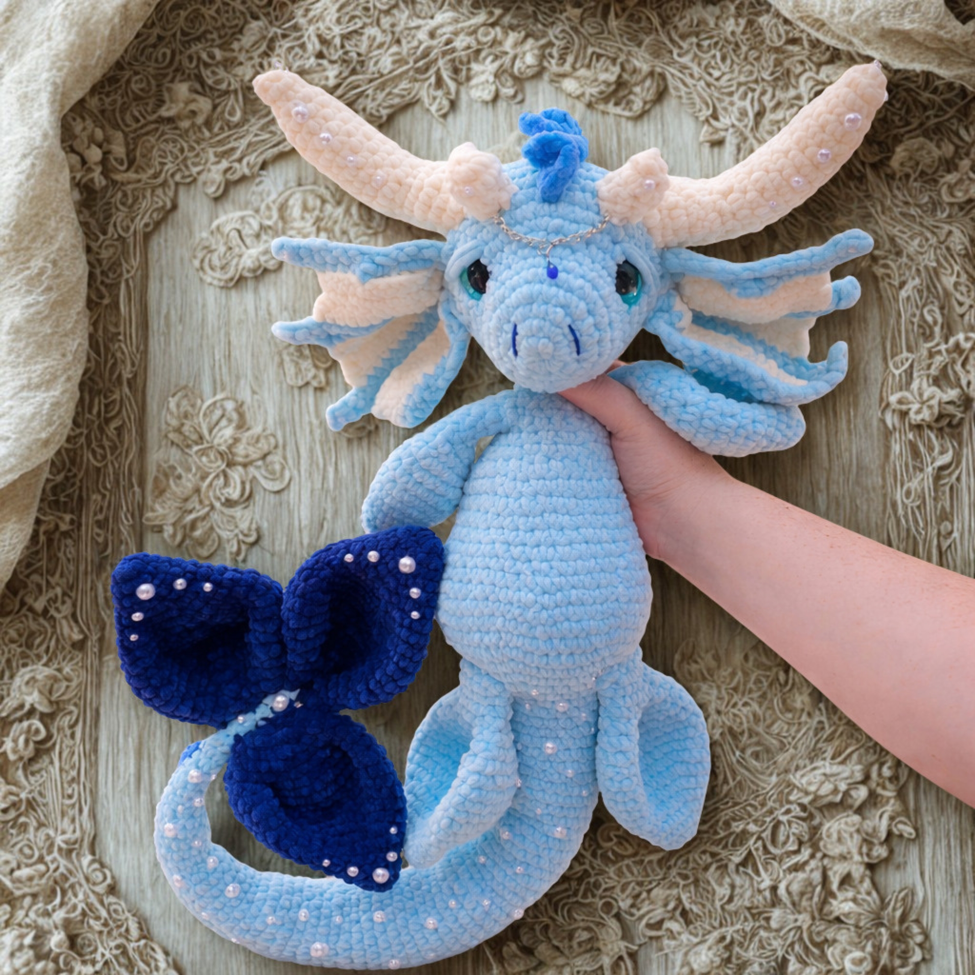 Shephina the Fairy Water Dragon Crochet Pattern PDF | Fantasy Amigurumi Dragon | Plush Toy Crochet Pattern - Image 4