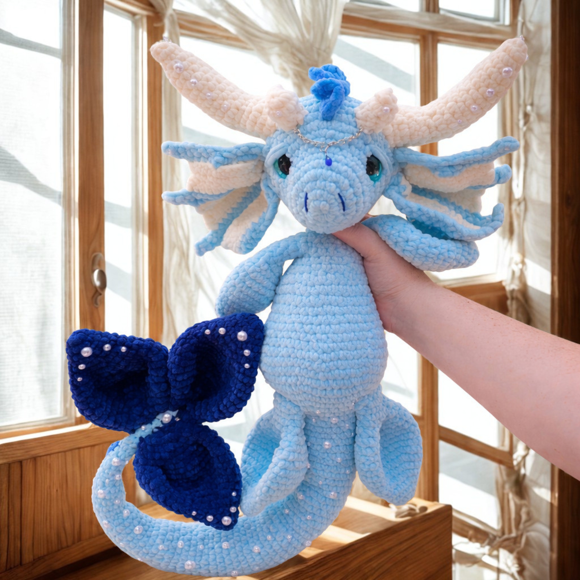 Shephina the Fairy Water Dragon Crochet Pattern PDF | Fantasy Amigurumi Dragon | Plush Toy Crochet Pattern - Image 6