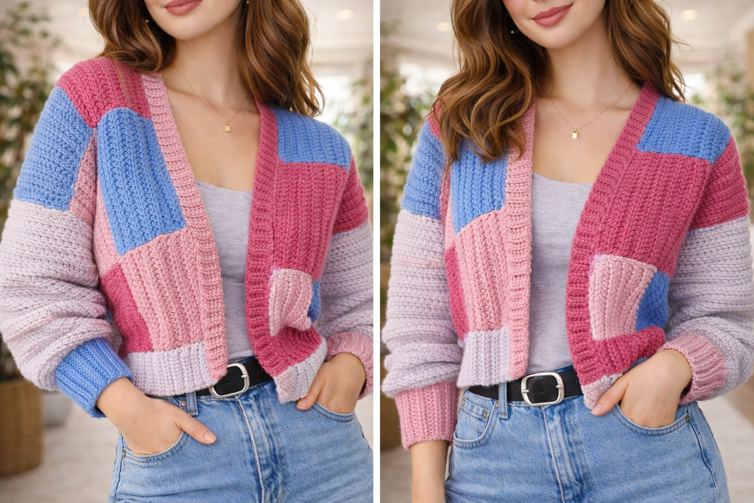 Check Me Out Crochet Cardigan Pattern – Patchwork Crochet Sweater PDF Tutorial - Image 5