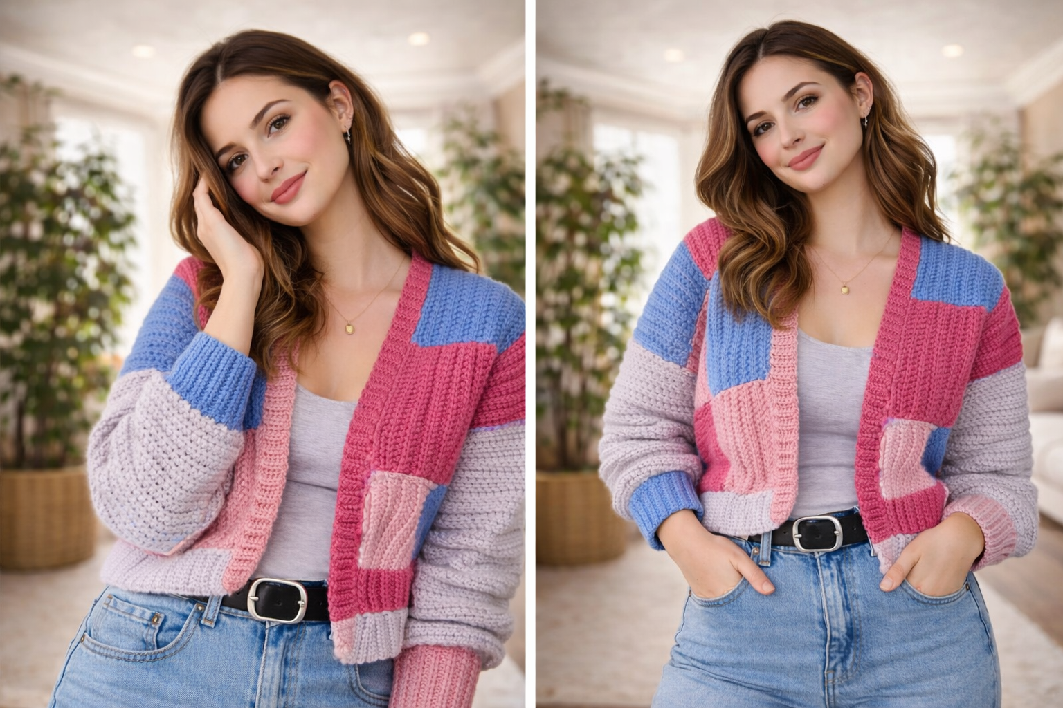 Check Me Out Crochet Cardigan Pattern – Patchwork Crochet Sweater PDF Tutorial - Image 2