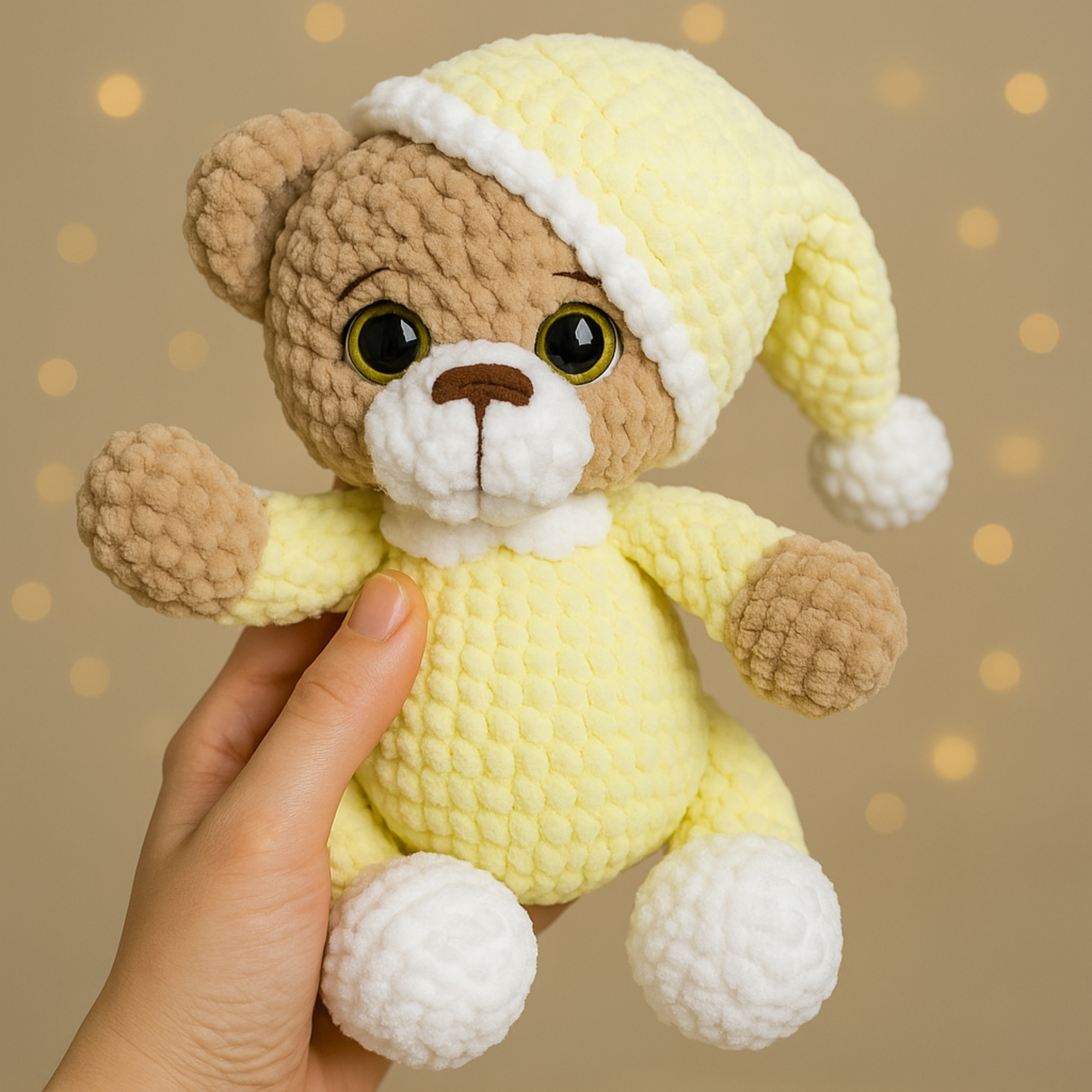 Cozy Night Bears Crochet Pattern Bundle PDF | Cute Sleepy Teddy Amigurumi | Baby Gift Plush Toy Pattern - Image 7