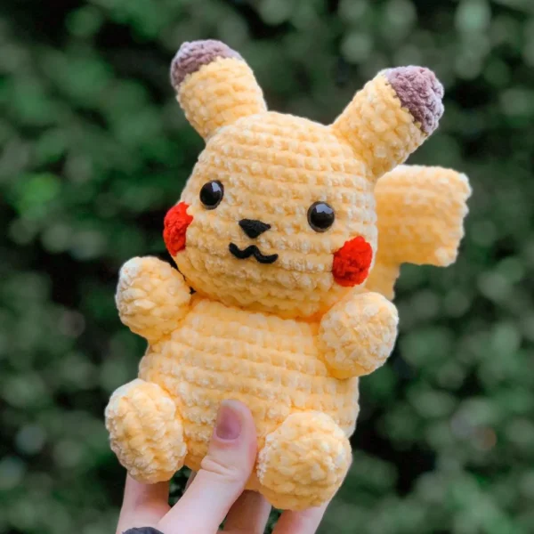 Pikachu-Inspired Amigurumi Crochet Pattern - PDF Digital Download