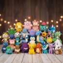 Set of 100 Pokémon crochet patterns, colorful amigurumi plush toys in various designs, perfect for DIY crochet projects, collectors and handmade gifts.