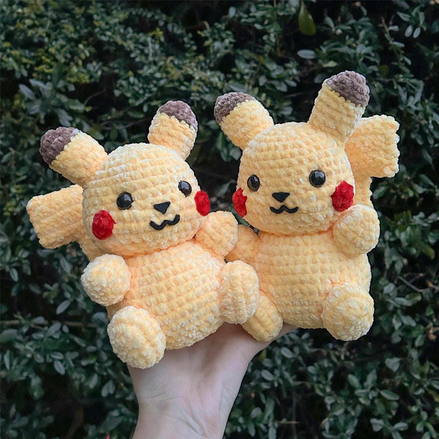 4in1 Pokémon-Inspired Amigurumi Crochet Pattern Bundle - PDF Digital Download - Pikachu, Charmander, Squirtle & Bulbasaur - Image 3