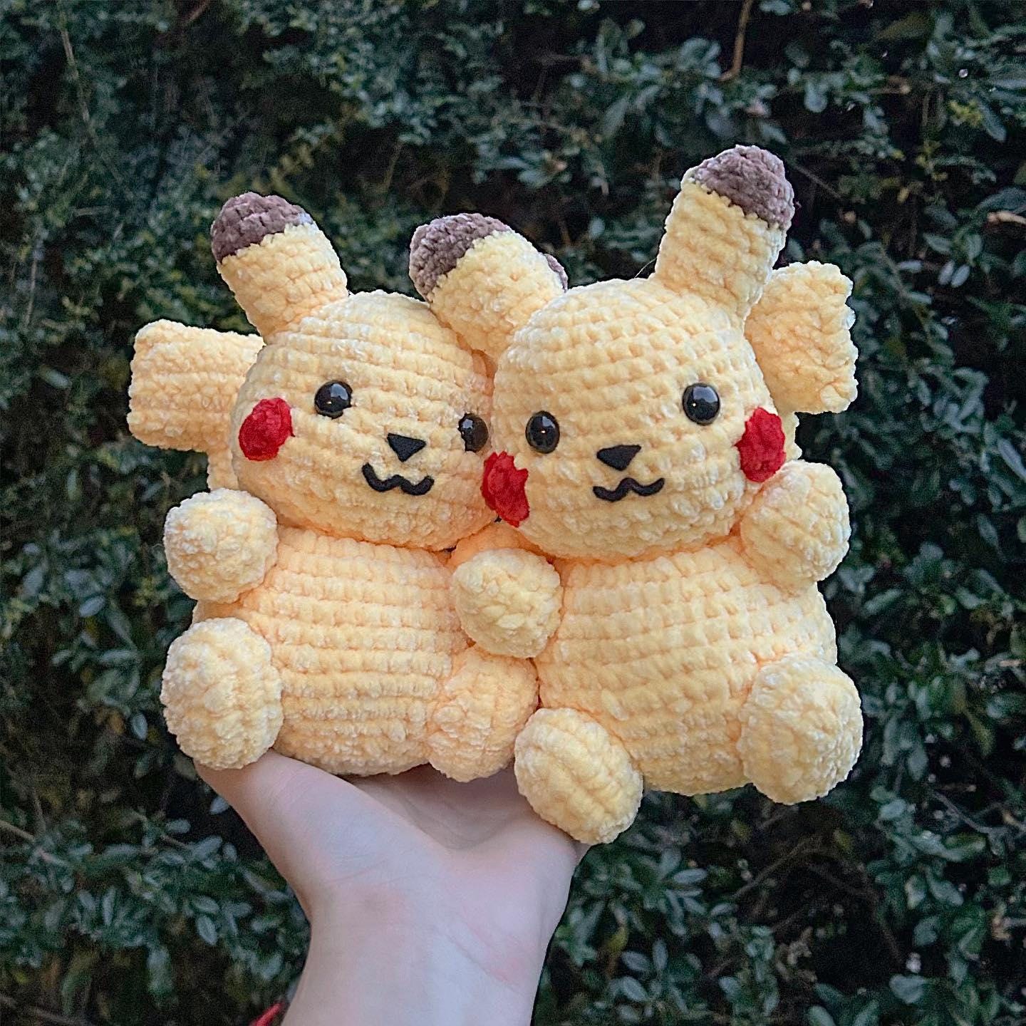 4in1 Pokémon-Inspired Amigurumi Crochet Pattern Bundle - PDF Digital Download - Pikachu, Charmander, Squirtle & Bulbasaur - Image 4