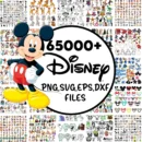 65000+ Special Mega Bundle SVG PNG Princess, Mickey Mouse, Sublimation Files Cartoon Bundle , Digital Download
